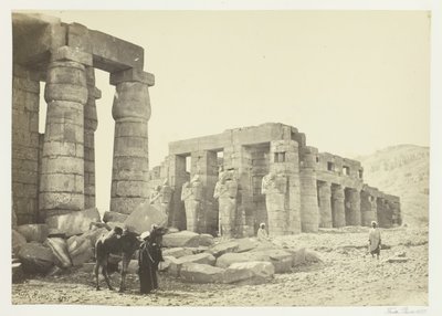 द मेमोनियम, थेब्स, फ्रॉम द प्लेन, 1857। द्वारा फ्रांसिस फ्रिथ