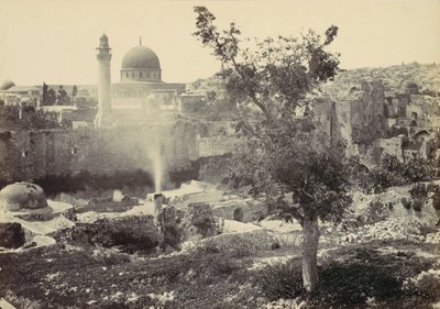 उमर, यरूशलेम की मस्जिद, 1857। द्वारा फ्रांसिस फ्रिथ