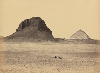 दहशूर के पिरामिड पूर्व से, 1857। द्वारा फ्रांसिस फ्रिथ