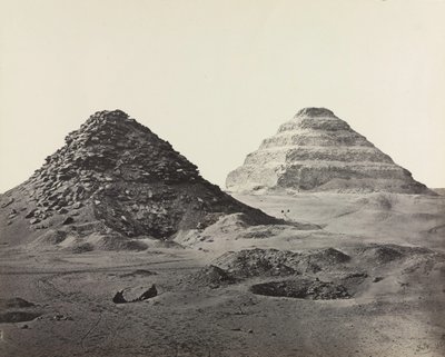 पूर्वोत्तर, 1858 से सकरारा के पिरामिड। द्वारा फ्रांसिस फ्रिथ