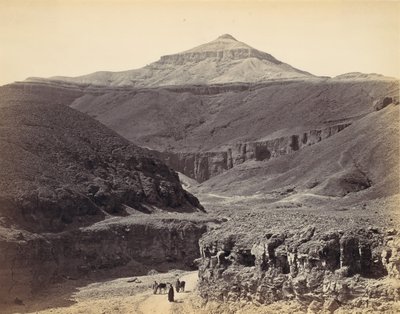 किंग्स की घाटी, थेब्स, सीए। 1857, मुद्रित 1870। द्वारा फ्रांसिस फ्रिथ