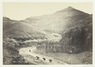 किंग्स के मकबरे की घाटी, थेब्स, 1857। द्वारा फ्रांसिस फ्रिथ
