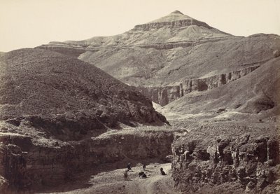 राजाओं के मकबरों की घाटी, थेब्स, 1857। द्वारा फ्रांसिस फ्रिथ