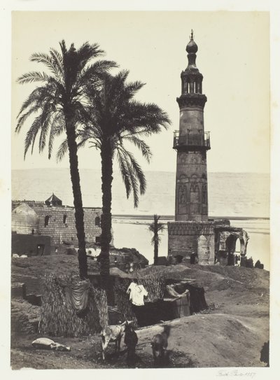 गिरगेह, ऊपरी मिस्र, 1857 में देखें। द्वारा फ्रांसिस फ्रिथ