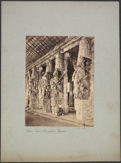 त्रिचिनोपोली हॉर्स कोर्ट, 1850-1870 के दशक। द्वारा फ्रांसिस फ्रिथ एंड कंपनी