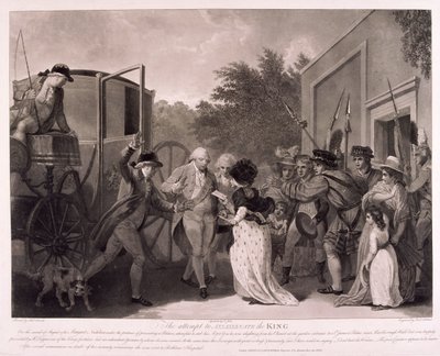 किंग जॉर्ज III, 1786 पर हत्या का प्रयास द्वारा रॉबर्ट पोलार्ड