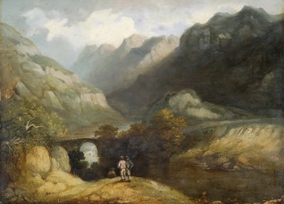 एबरग्लासलिन ब्रिज, 1770-1840 द्वारा फ्रांसिस निकोलसन