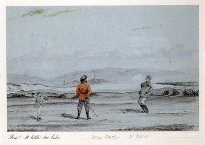 'आगे का! ए लिटिल टू लेट', c.1870 (कागज पर वॉटरकलर) द्वारा फ्रांसिस पॉवेल हॉपकिंस
