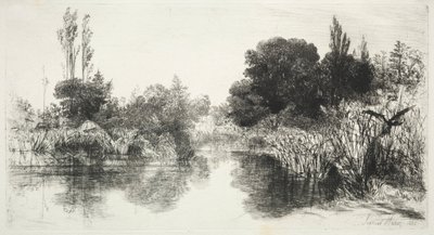 शेयर मिल तालाब, 1860। द्वारा फ्रांसिस सीमोर हैडेन