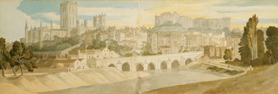 दिरहम कैथेड्रल और कैसल विद रिवर वेयर, 1811 द्वारा फ्रांसिस टाउने