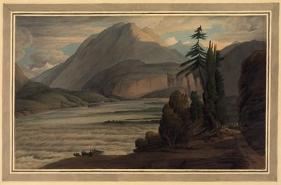 घाटी की घाटी में, 1781 (कलम और स्याही, कागज पर धोएं) द्वारा फ्रांसिस टाउने