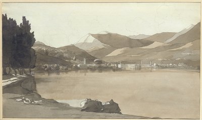 टाउन ऑफ लुगानो, स्विट्जरलैंड, 1781 द्वारा फ्रांसिस टाउने