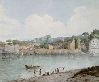 1797 में मिलबैंक से वॉक्सहॉल सीढ़ियाँ द्वारा फ्रांसिस टाउने