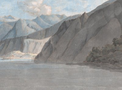 27 अगस्त, 1781 को मोंटे लियोनी के साथ कोमो झील का दृश्य। द्वारा फ्रांसिस टाउने
