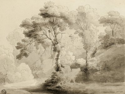 वुडेड लैंडस्केप, 1774 द्वारा फ्रांसिस टाउने