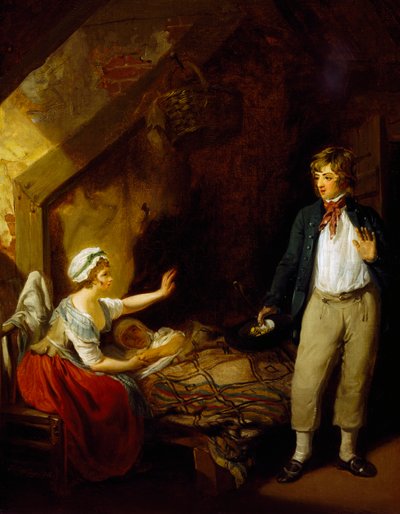 नाविक की वापसी, फ्रांसिस व्हीटली द्वारा पेंटिंग (1747-1801)। द्वारा फ्रांसिस व्हीटली