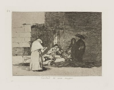 एक महिला का दान. (एक महिला द्वारा फ़्रांसिस्को डी गोया