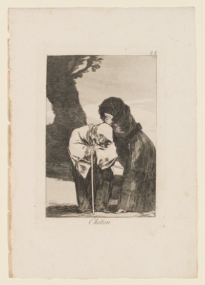 चिटॉन, "लॉस कैप्रीचोस" से प्लेट, 1799 द्वारा फ़्रांसिस्को डी गोया