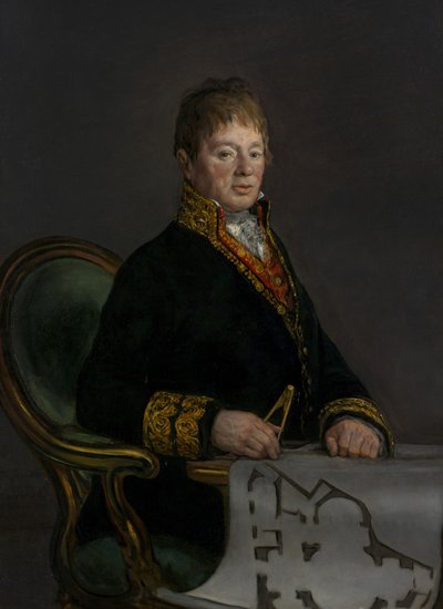 डॉन जुआन एंटोनियो क्यूवेरो का पोर्ट्रेट, 1819 द्वारा Francisco de Goya