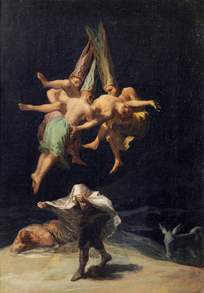 Vol de Sorcieres - फ़्रांसिस्को डी गोया द्वारा उड़ान में चुड़ैलों (1746-1828) द्वारा Francisco de Goya