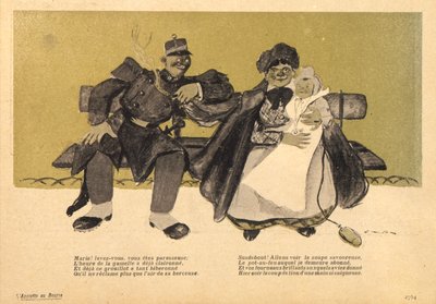 मैरी! उठो, तुम आलसी हो, द बटर प्लेट से कार्टून, 4 जून, 1904 द्वारा फ्रांसिस्को सांचा वाई लेंगो