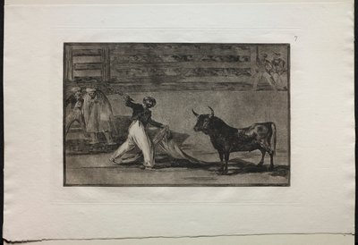 बुलफाइट्स: हार्पन्स या बैंडेरिलस की उत्पत्ति, 1876। द्वारा फ़्रांसिस्को डी गोया