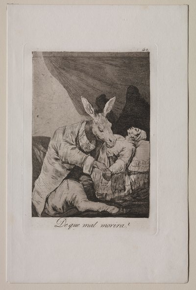कैप्रिचोस: व्हाट इल विल विल हे, सी। 1798। द्वारा फ़्रांसिस्को डी गोया