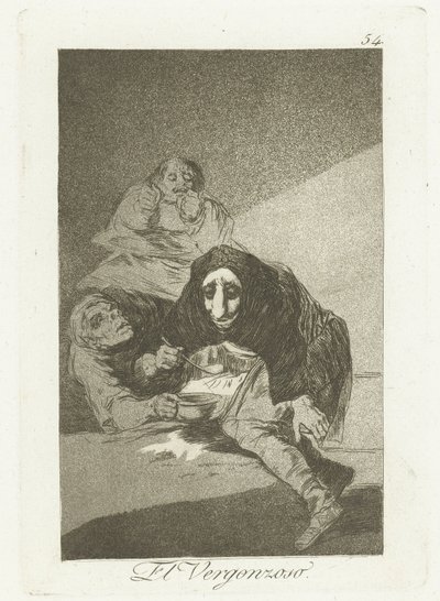 द शेमफुल वन (ऑब्जेक्ट पर शीर्षक) द कैप्रीचोस (श्रृंखला शीर्षक) द्वारा फ़्रांसिस्को डी गोया