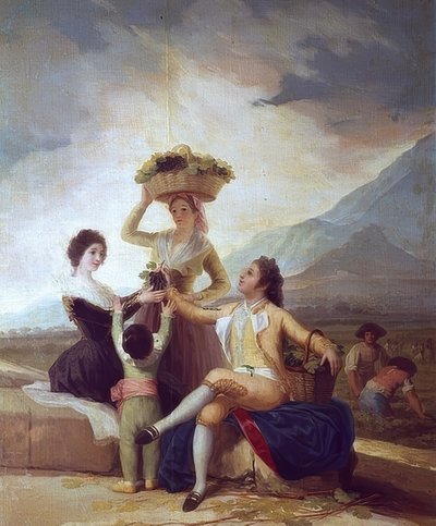 विंटेज - शरद ऋतु। 1786 द्वारा फ़्रांसिस्को डी गोया