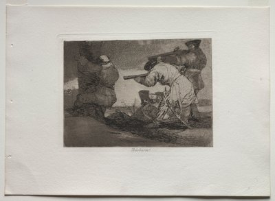 युद्ध की आपदा: बर्बर !, 1810-1820। द्वारा फ़्रांसिस्को डी गोया