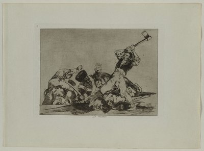 युद्ध की आपदाएँ: Pl।, 3, द सेम थिंग, 1810-1813। द्वारा फ़्रांसिस्को डी गोया