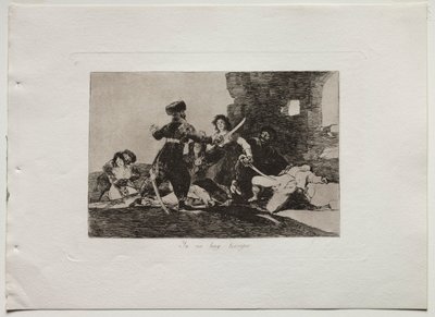 युद्ध की आपदाएँ: अब समय नहीं है, 1810-20। द्वारा फ़्रांसिस्को डी गोया