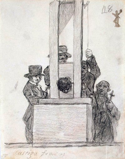 फ्रांसीसी दंड, 1824 और 1828 के बीच। द्वारा फ़्रांसिस्को डी गोया