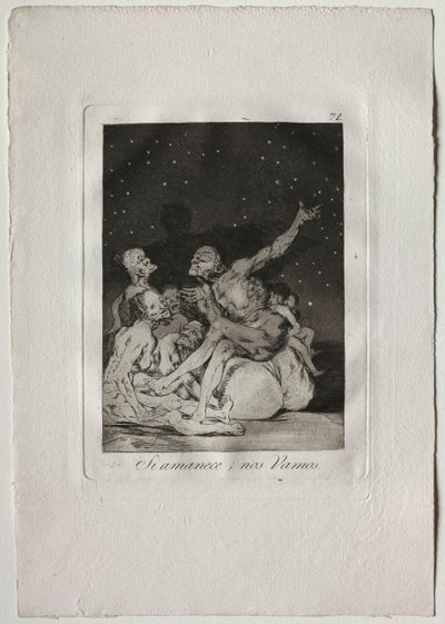 ओचेंटा कैप्रिचोस: व्हेन डे ब्रेक्स वी विल बी ऑफ, 1793-1798। द्वारा फ़्रांसिस्को डी गोया