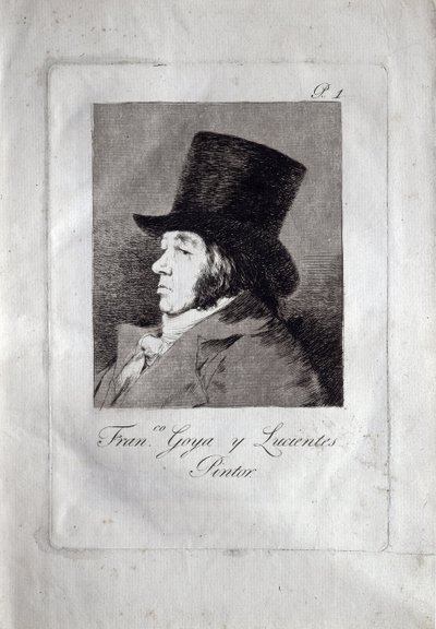सेल्फ-पोर्ट्रेट, 1799 द्वारा फ़्रांसिस्को डी गोया