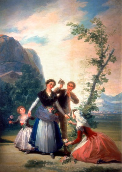 द फूलिस्ट्स या स्प्रिंग, 1786 द्वारा फ़्रांसिस्को डी गोया