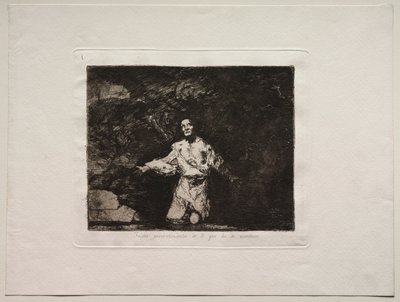युद्ध की भयावहता: शीर्षक पृष्ठ - दुख की बात हो रही है। द्वारा फ़्रांसिस्को डी गोया