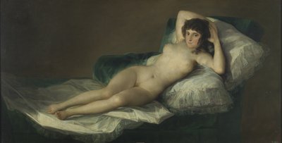 द नेक माज, सी। 1797-1800 द्वारा Francisco de Goya