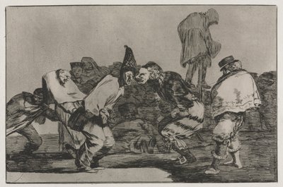 नीतिवचन: कार्निवल फॉली, 1864। द्वारा फ़्रांसिस्को डी गोया