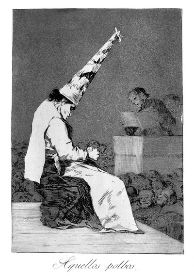 वे धूल के छींटे, पेरिको द क्रिप्पल, 1799 द्वारा फ़्रांसिस्को डी गोया