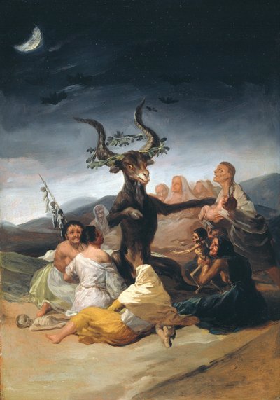 चुड़ैलों सब्त, 1797-1798 द्वारा Francisco de Goya