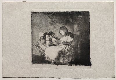 टू चिल्ड्रन रीडिंग वुमन, 1824-1825। द्वारा फ़्रांसिस्को डी गोया