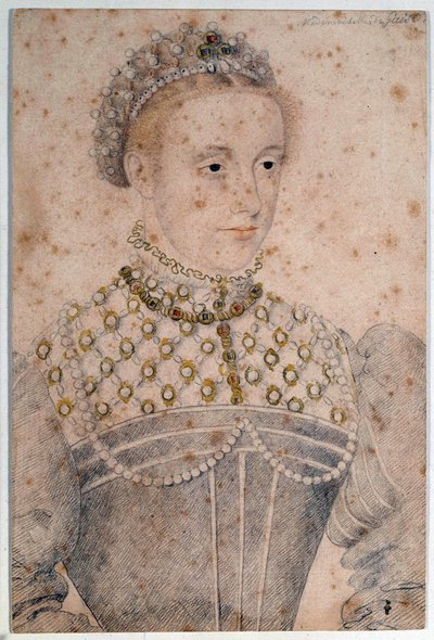 मैरी स्टुअर्ट यंग (1542-1587) का पोर्ट्रेट फ्रांस की रानी और स्कॉटलैंड पेंसिल फ्रेंकोइस क्लॉएट द्वारा (1515-1572)। 16 वीं शताब्दी। चान्तिली, कोंडे संग्रहालय द्वारा फ्रांकोइस क्लाउड