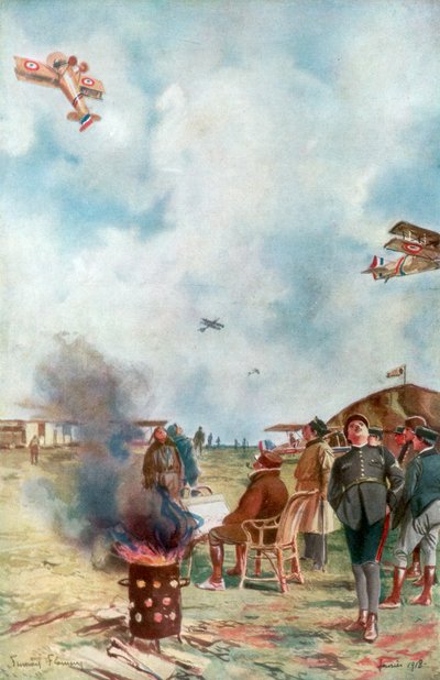 1918, 1926 ग्राउंड के पास एक उलटा द्वारा फ़्राँस्वा फ्लेमेंग