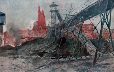 द माइन्स ऑफ़ लिविन: कैलोन पिट, आर्टोइस, फ्रांस, प्रथम विश्व युद्ध, 1915। द्वारा फ़्राँस्वा फ्लेमेंग