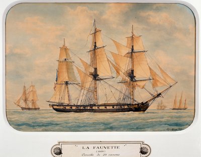 कार्वेट फॉवेट, फ्रेंकोइस रॉक्स द्वारा (1811-1882), वॉटरकलर, फ्रांस द्वारा फ्रेंकोइस ज्योफरो रॉक्स