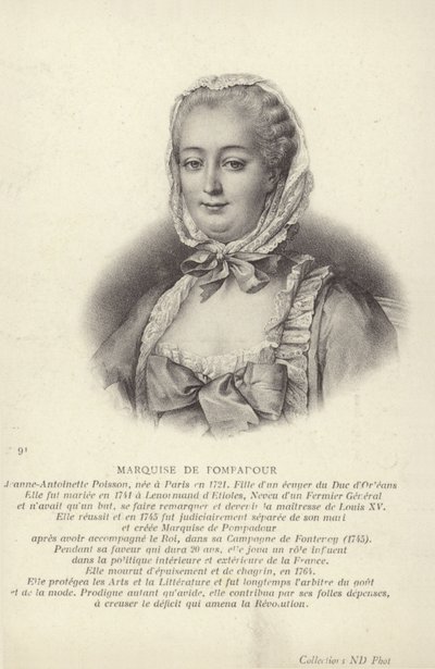 Marquise de Pompadour द्वारा फ्रेंकोइस ह्यूबर्ट ड्रोइस