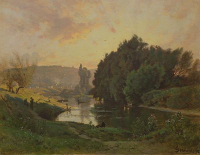बास-मेउडन का दृश्य, 1892 द्वारा Francois Louis Francais