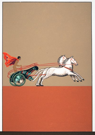 मैन एंड रथ, प्रोमेथियस से चित्रण, ऐशिलस द्वारा जंजीर, पब 1941 (स्टेंसिल प्रिंट) द्वारा फ्रेंकोइस लुइस स्मिथ