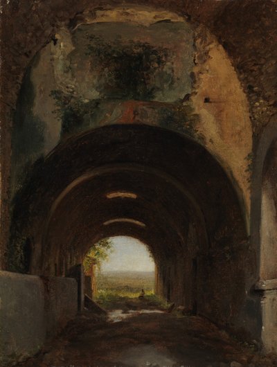 Maecenas, Tivoli, सीए के विला के अस्तबल में देखें। 1805-1810। द्वारा फ्रेंकोइस मारियस ग्रानेट
